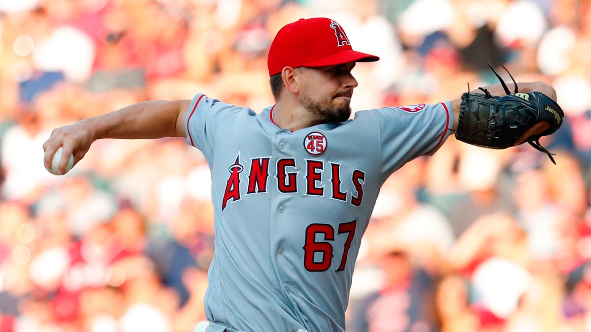Taylor Cole pitched for the Angels last season. (Rick Osentoski-USA TODAY Sports)