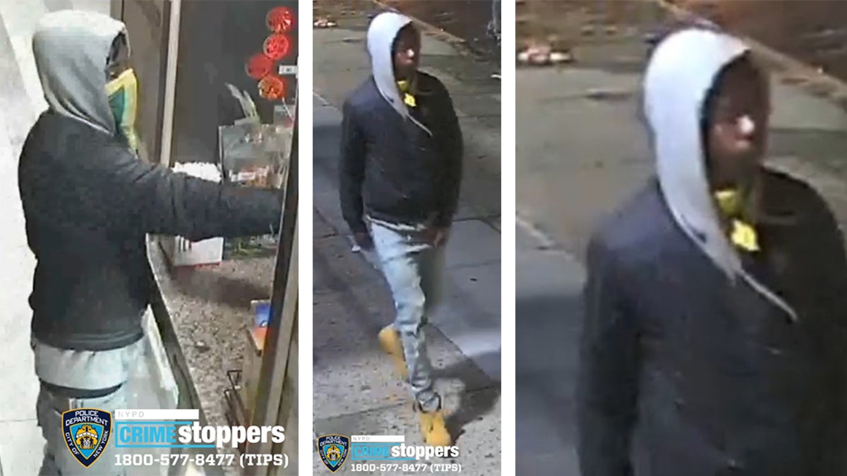 An NYPD detective told Fox News that the suspect (pictured here) demanded money from the 28-year-old male worker and then fired one shot, hitting the employee above his right eyebrow.