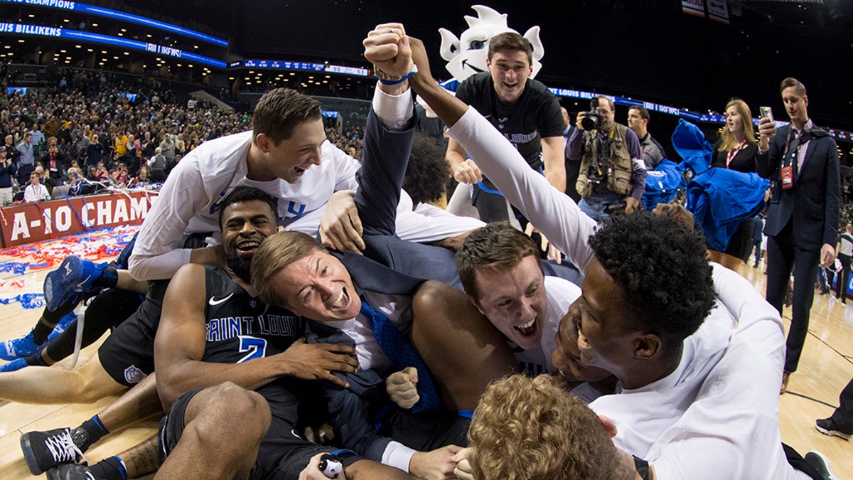 Saint Louis edged out St. Bonaventure in 2019. (Photo by Mitchell Leff/Getty Images)