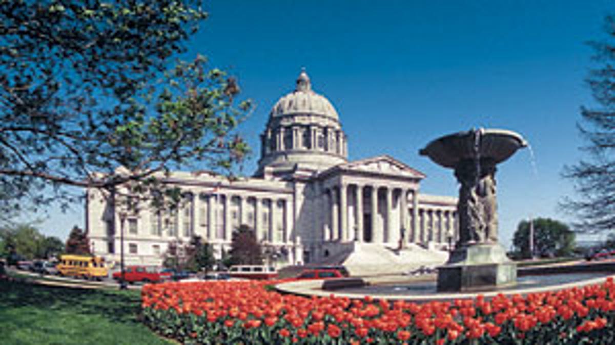 The Missouri State Capitol, located in Jefferson City. 