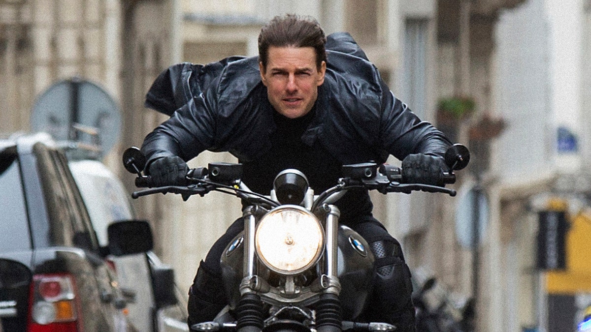 This image released by Paramount Pictures shows Tom Cruise in a scene from "Mission: Impossible - Fallout," the sixth film in the Mission Impossible franchise.