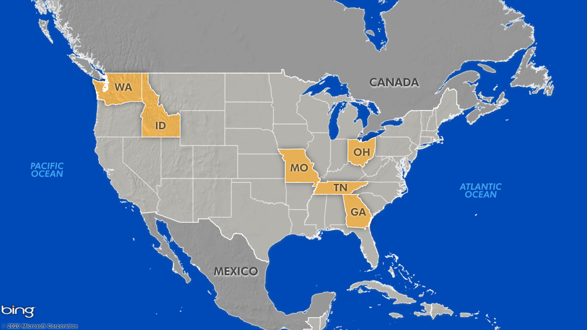 Nationwide similar bills are being considered represented by the highlighted states.