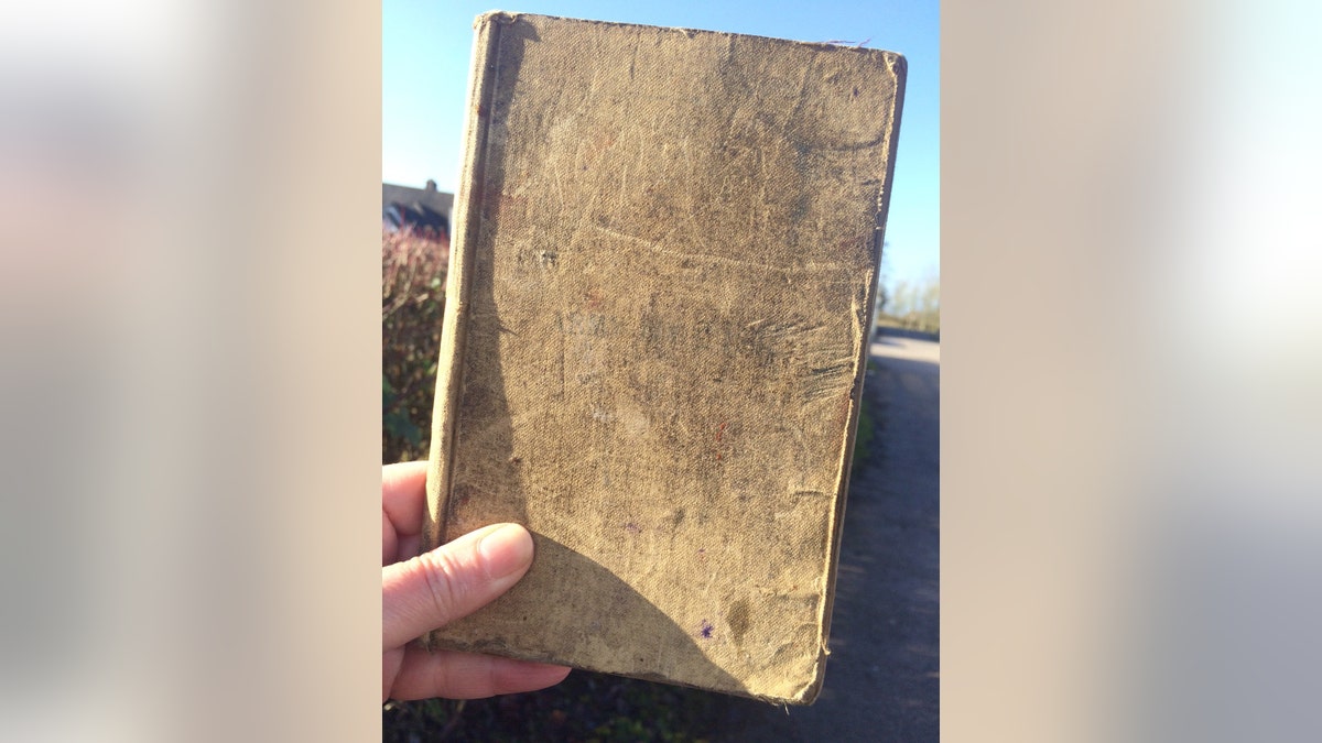 The battered diary was kept by British soldier Arthur Edward Diggens. (Hansons)