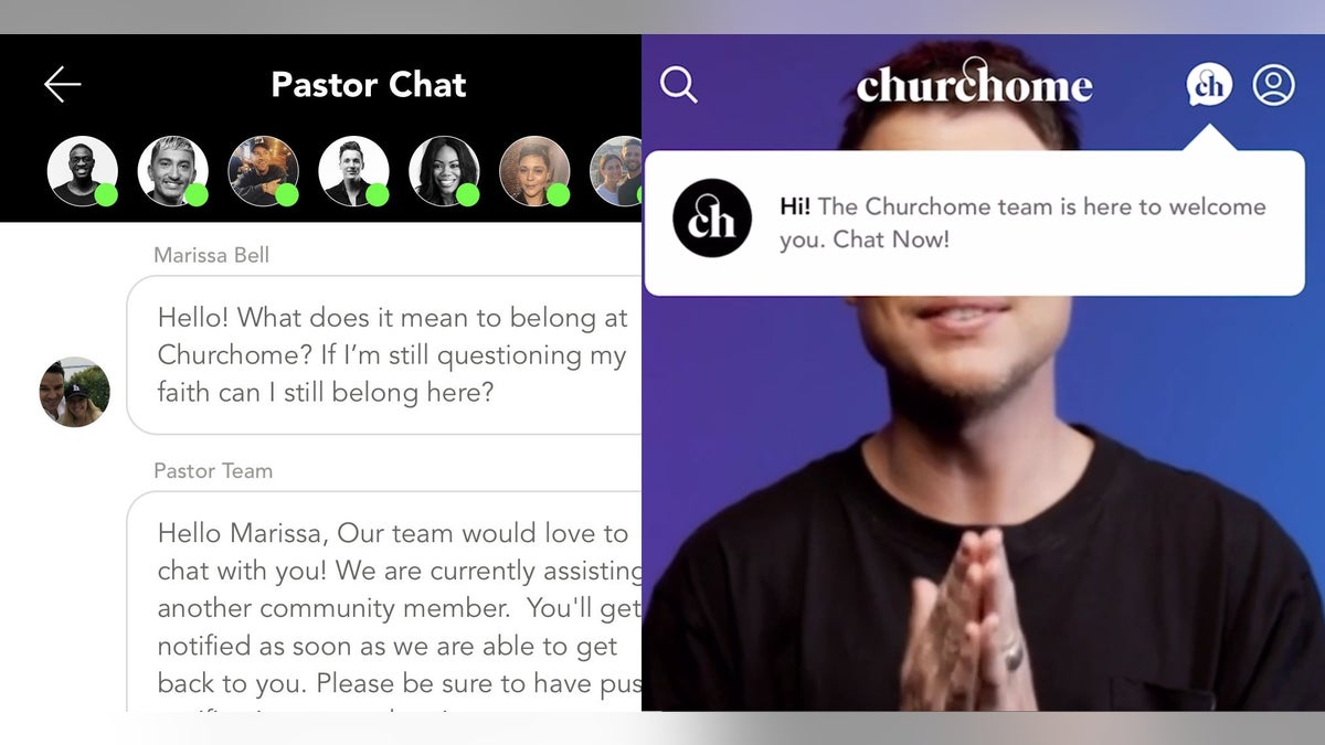 Churchome Global added a "Pastor Chat" feature as a way for anyone to talk with a trained pastor.