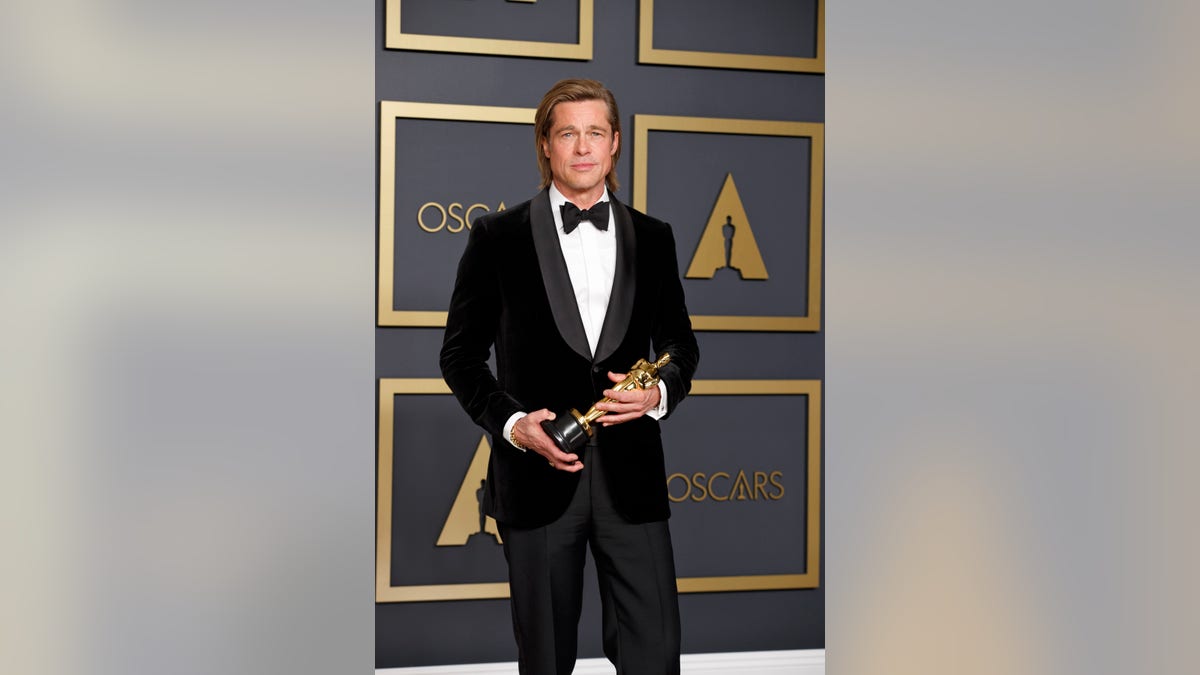 Brad Pitt won for best supporting actor at the 92nd Oscars.