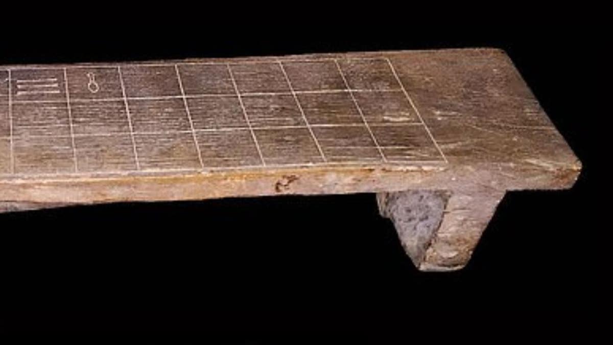 An ancient Egyptian 'board game of death' was used to commune with the deceased around 3,500 years ago. Pictured: the senet board from the collections of Rosicrucian Egyptian Museum in San Jose, California.