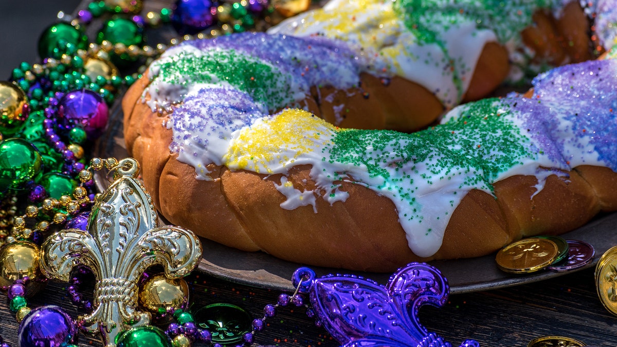 What exactly is the tri-colored confection that makes an appearance at Mardi Gras celebrations across the country?