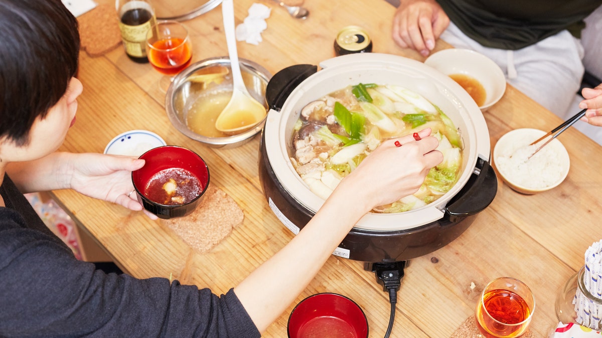 A hot pot meal.