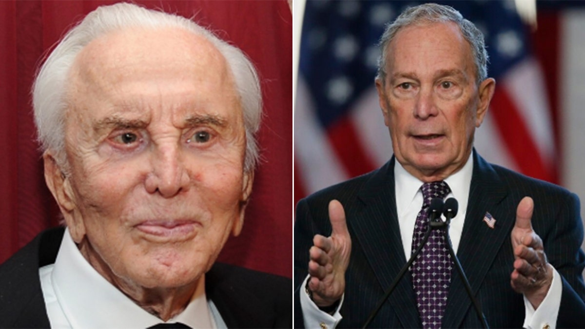 Kirk Douglas voiced support for Mike Bloomberg before he passed away on Wednesday at age 103.