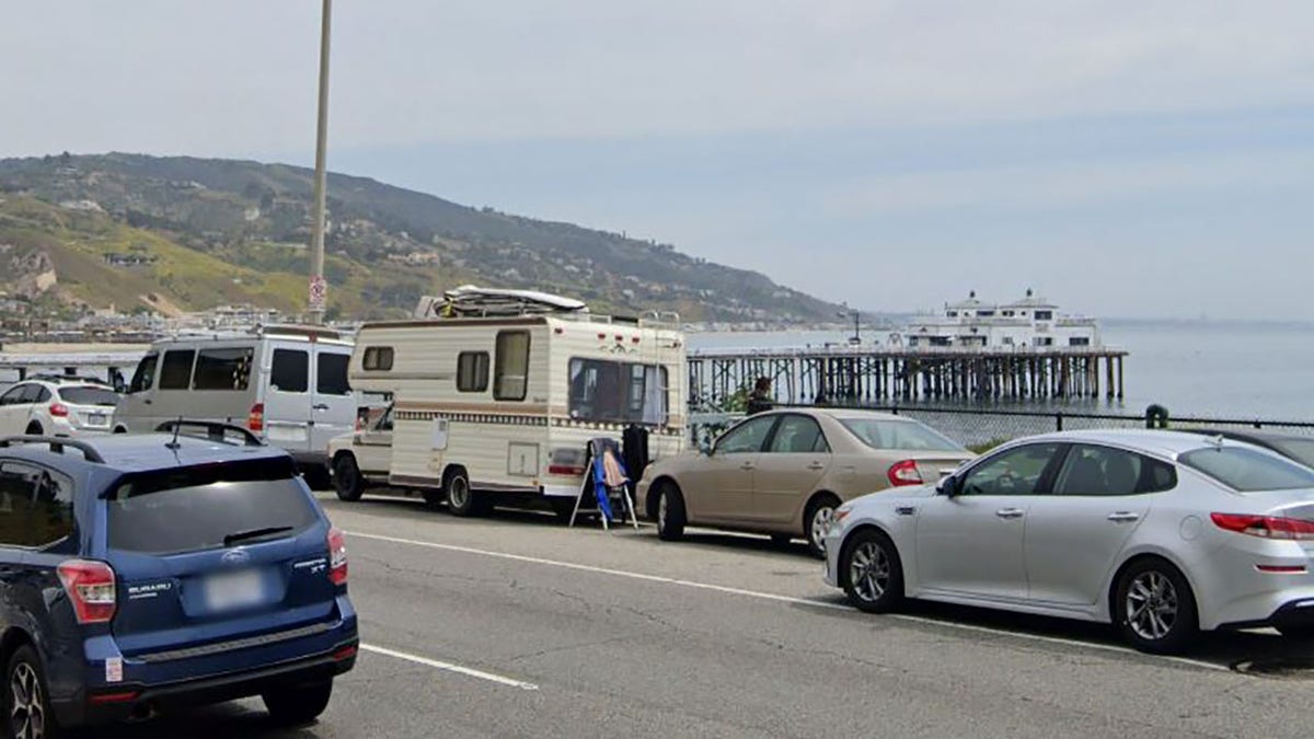 Pacific Coast Highway near Malibu Pier.