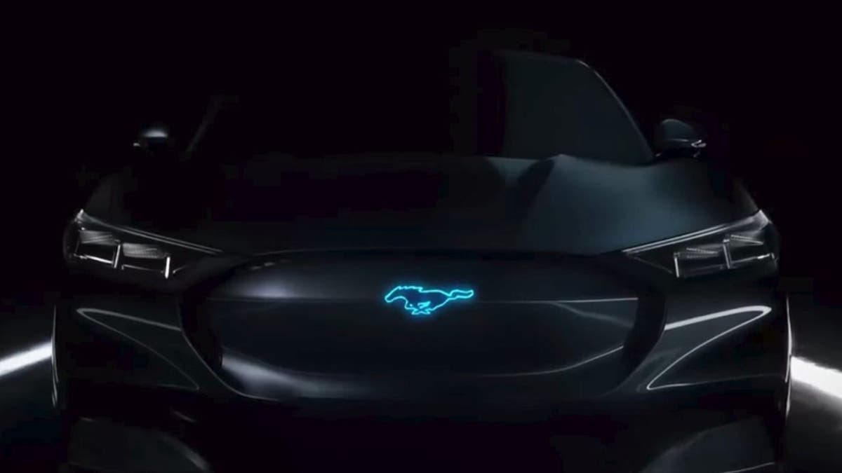 Ford included this computer animation that suggests a hybrid Mustang in a 2018 commercial, but resembles the Mach-E SUV.