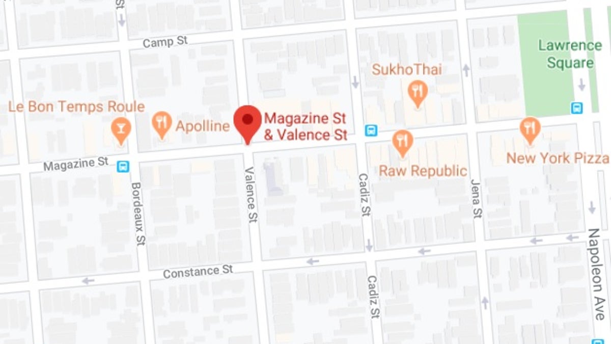 An unidentified woman was killed Wednesday, Feb. 19, 2020 during a Krewe parade celebrating Mardi Gras in New Orleans, La. when eyewitnesses said she tripped while walking between two floats and was run over. (Google Maps)