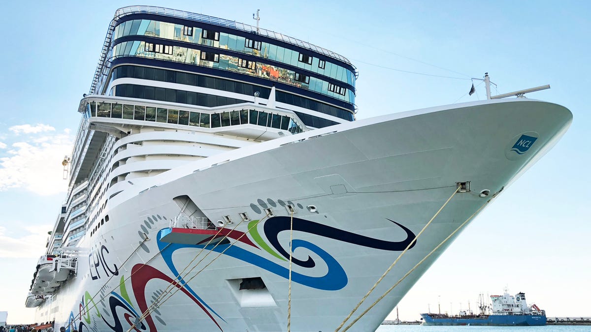 Norwegian Epic ship at dock