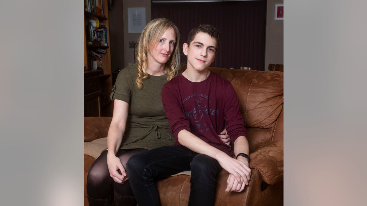 Sam Levitt with his mother Lis Levitt.