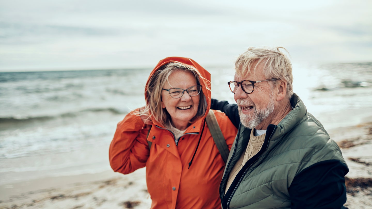 couple walking istock