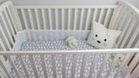 Gender neutral nursery in gray and white for baby's room (iStock)