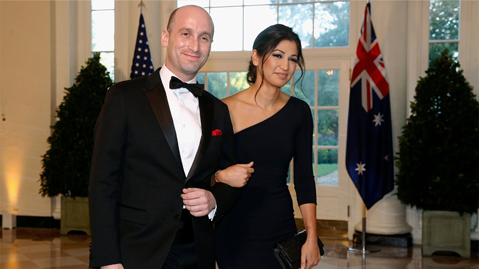 Trump attends wedding of Stephen Miller, Katie Waldman at Trump International Hotel