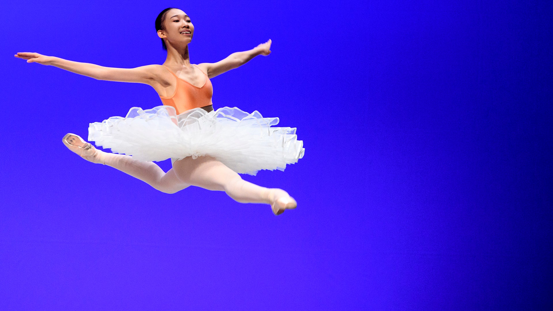 Chaeyon Kang from Korea performs onstage during the first day of the 48th Prix de Lausanne in Montreux, Switzerland, Feb. 3, 2020.