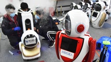 Coronavirus-battling robots deployed to help fight deadly outbreak in China