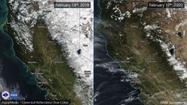 California drought returns, images show Sierra snowpack 'below normal'