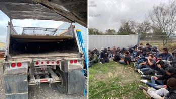 Texas border agents discover 36 illegal immigrants hidden beneath faulty dirt floor in dump truck: officials
