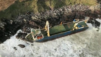 Bomb cyclone washes up 'ghost ship' in Ireland, UK reels from flooding