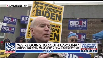 Jesse Watters: Biden's campaign 'implosion' continues with dash to South Carolina before NH votes tallied