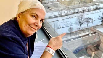 Woman battling brain cancer away from home receives special snow message: 'Mom be brave'