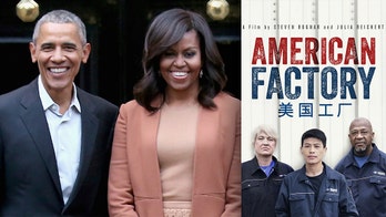 Barack and Michelle Obama react to their production company's Oscar win for 'American Factory'