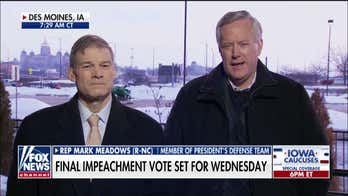 Reps. Jordan and Meadows speak ahead of closing arguments in Trump's 'no merit' impeachment trial