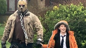 Boy's birthday wish comes true when Jason from 'Friday the 13th' gets him from school