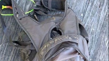 ‘Emaciated’ pit bull corpse found in submerged backpack weighted with dumbbells, police say