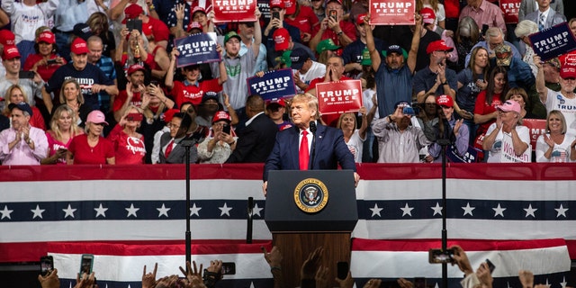 Trump campaign rally.