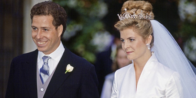 David Linley married Serena Stanhope In London in 1993. (Tim Graham Photo Library via Getty Images, File)