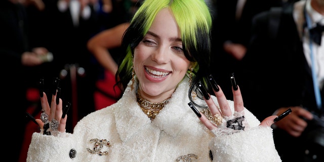 Billie Eilish arrives at the Oscars on Sunday, Feb. 9, 2020, at the Dolby Theatre in Los Angeles.