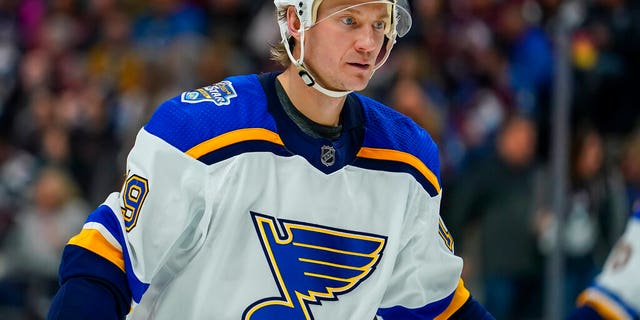 St. Louis Blues defenseman Jay Bouwmeester, seen here last month, collapsed during a game Tuesday.