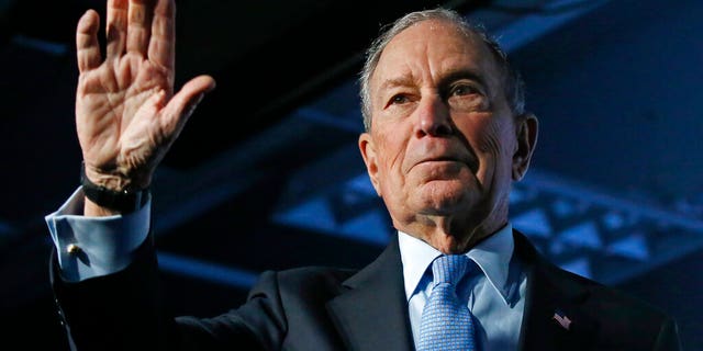 Democratic presidential candidate and former New York City Mayor Mike Bloomberg waves after speaking at a campaign event, Thursday, Feb. 20, 2020, in Salt Lake City. (AP Photo/Rick Bowmer)