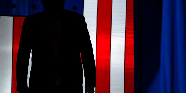 President Trump arriving to speak at his rally in Colorado Springs, Colo. (AP Photo/Evan Vucci)