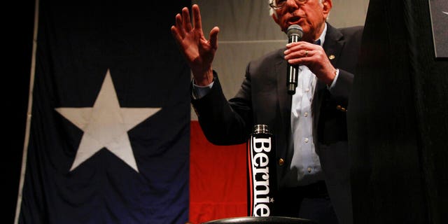 Democratic presidential candidate Sen. Bernie Sanders I-Vt. speaks at a campaign event in El Paso, Texas, Saturday, Feb. 22, 2020. Sanders urged his supporters to vote in the primary, which is already underway. Democratic primary voting in Texas ends March 3, along with other states who, all together, will decide one third of the delegates in the contest. (AP Photo/Cedar Attanasio)