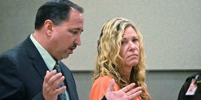 Lori Vallow appears in court in Lihue, Hawaii on Wednesday, Feb. 26, 2020. A judge ruled that bail will remain at $5 million for Vallow, also known as Lori Daybell, who was arrested in Hawaii over the disappearance of her two Idaho children.  (Dennis Fujimoto/The Garden Island via AP, Pool)