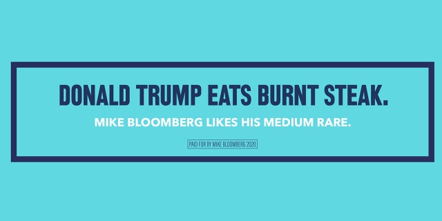 A billboard being purchased near Trump campaign stops in Arizona and Nevada, provided to Fox News by the Bloomberg campaign.