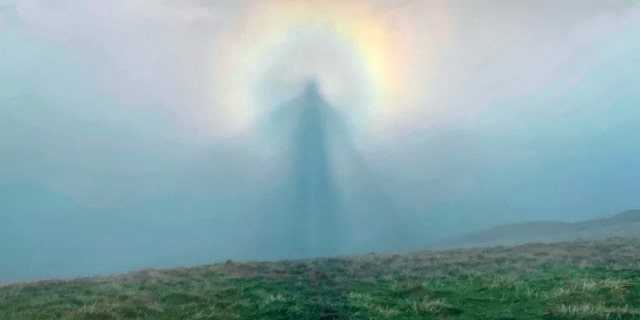 The "brocken specter" photographed by Lee Howdle.