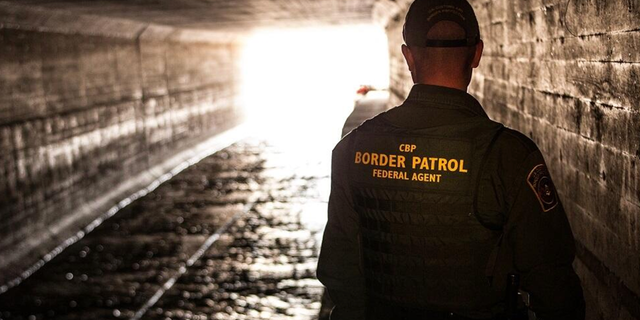 A U.S. Customs and Border Protection agent.