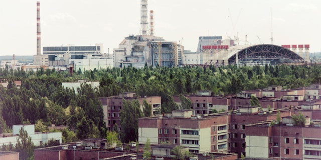 Chernobyl nuclear reactor and Pripyat ghost town.
