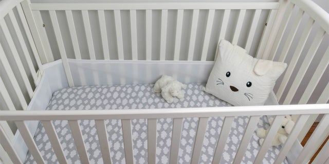 The AAP recommends that bumpers, soft toys, pillows and blankets be kept away from, and out of, a baby's crib.
