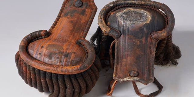 The pair of epaulets recovered from the wreck of the HMS Erebus. Experts think that the epaulets belong to James Walter Fairholme, a 3rd lieutenant on HMS Erebus. (Parks Canada)