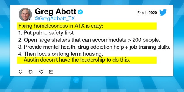 Texas Gov. Greg Abbott takes to personal Twitter Page to list the steps to 