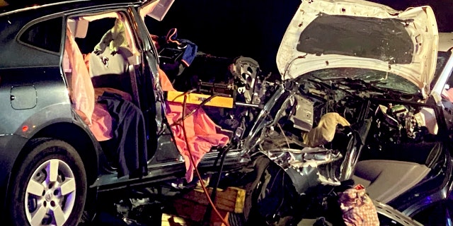 The crash unfolded shortly after 2 a.m. in Liberty County, Ga. in the northbound lanes of Interstate 95.