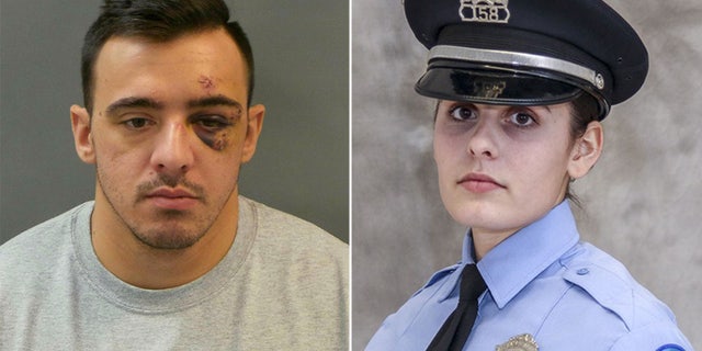 Nathaniel Hendren, 30, (left) pleaded guilty to charges of first-degree involuntary manslaughter and armed criminal action for killing off-duty officer Katlyn Alix, 24, (right) in January 2019.
