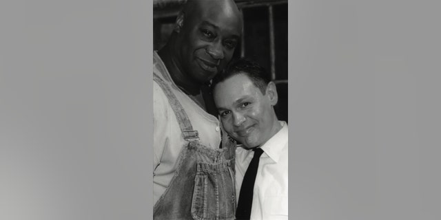 Doug Hutchison with his 'Green Mile' co-star Michael Clarke Duncan.